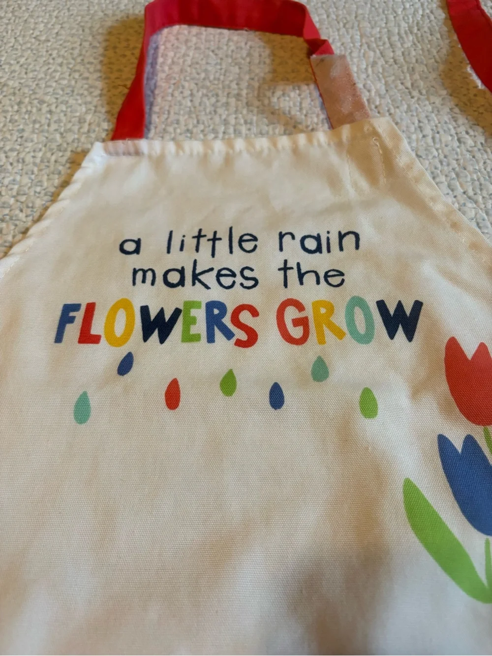 Kids Craft Cooking Flowers Grow Apron